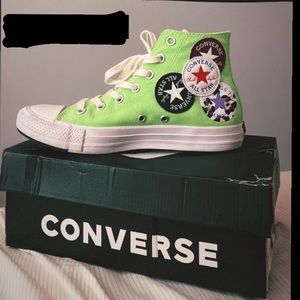 Converse CTAS Hi Green Gecko Logo Play Sneaker NWT